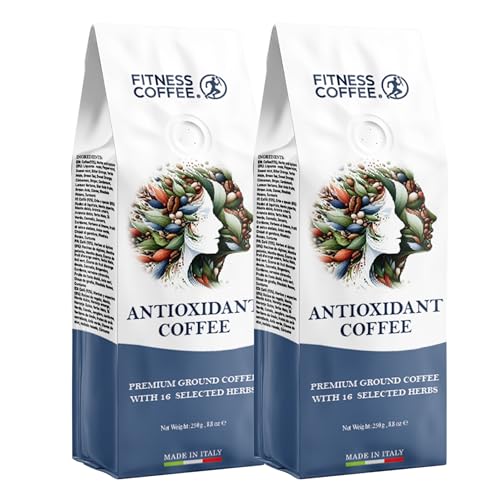 Fitness Coffee Caffè Antiossidante - 2 Bags Da 250Gr Di Caffè Macinato