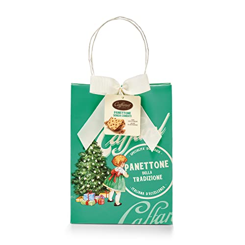 Caffarel Panettone Artigianale Classico, Senza Canditi, In Graziosa Borsina Per Regalo, 1Kg