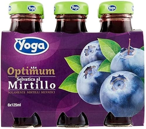 Yoga Succhi Al Mirtillo Con Tappo A Vite 6 X 125 Ml