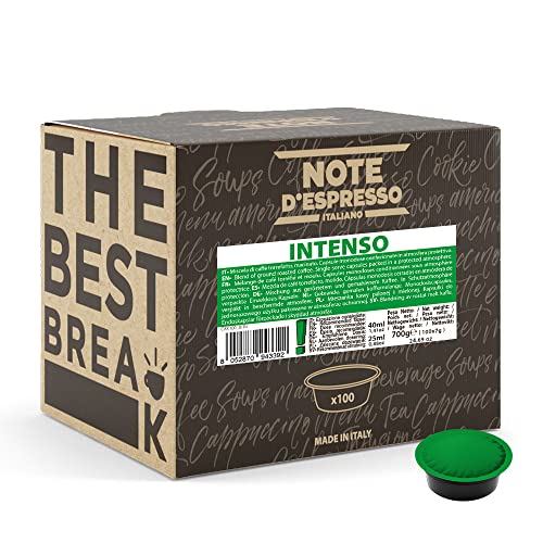 Note D'Espresso, Intenso, Capsule Compatibili Soltanto Con Sistema Lavazza* A Modo Mio*, 100 Caps X 7G