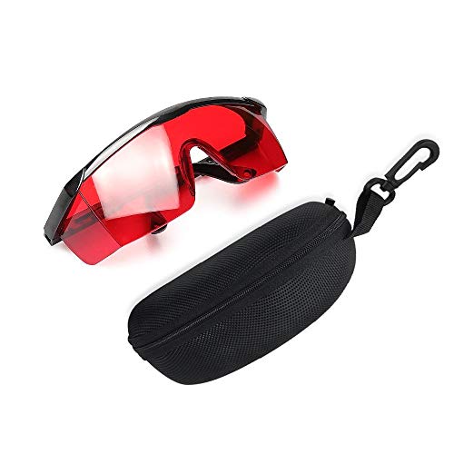 Huepar Gl01R Occhiali Per Potenziamento Del Laser Rosso - Occhiali Laser Per Livella Laser, Laser Rotante E Laser Multilinea Rosso - Per Migliorare La