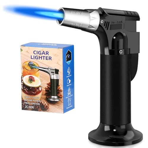 Royouzi Cannello Da Cucina Può Essere Riempito, Fiamma Ossidrica Da Cucina Regolabile, Adatto Per Cucina, Pasticceria, Dessert, Panna Cotta, Campeggio