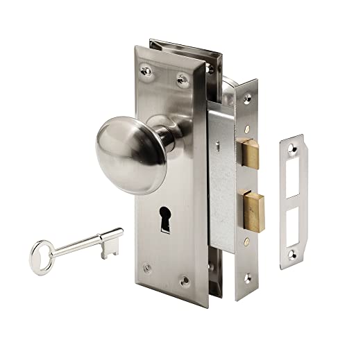 Prime-Line Products E 2330 Keyed Mortise Set, Finitura In Nichel Satinato