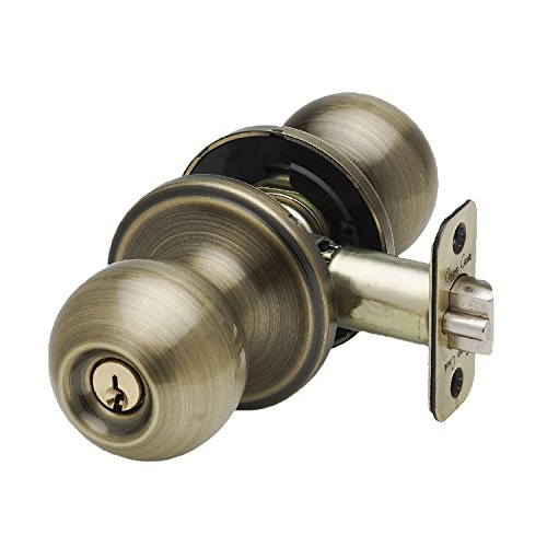 Copper Creek Bk2040Ab Ball Entry Door Knob, Ottone Antico