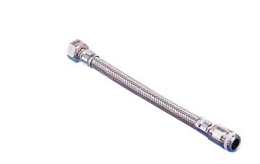 N° 02 Flessibili Parinox 25 Flexcore Dn 8 M 1/2 An X F 1/2 Gifr 25 Cm