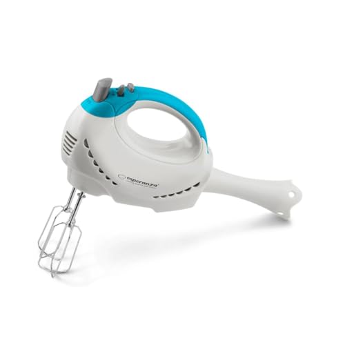Esperanza Ekm010 - Sbattitore Manuale Tiramisu 300 W, In Metallo, Bianco, Blu