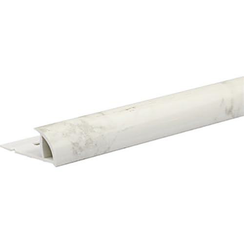 Profilo Jolly Ecorondmarm Arcansas Pvc Marmo Bianco Carrara Mm 8X24 H.Cm 250 (5 Pezzi) Arcansas