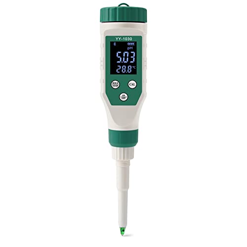 Eiaosi Digital Bluetooth Food Ph Meter 0.00-14.00 Sensore Ad Alta Precisione Smart Temp Tester Di Acidità Per La Produzione Di Frutta E Formaggio, Per