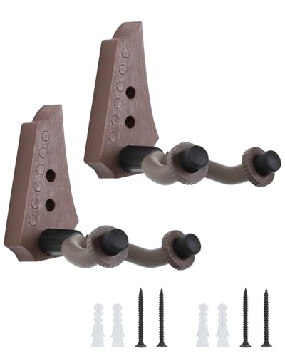 Otraki Porta Chitarra Da Muro 2 Pack Abs Supporto Per Chitarra A Parete Dispaly Staccabile Supporto Chitarra Muro Elettrica Classica Acustica Ukulele 