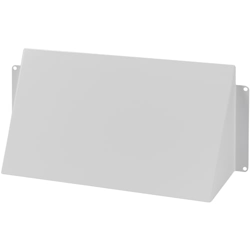 Copertura Di Sfiato In Acciaio Zincato Bianco, 25,4 X 12,7 Cm, Deflettore Per Condotto Di Scarico/Ingresso Pioggia, Protezione Resistente Alle Intempe