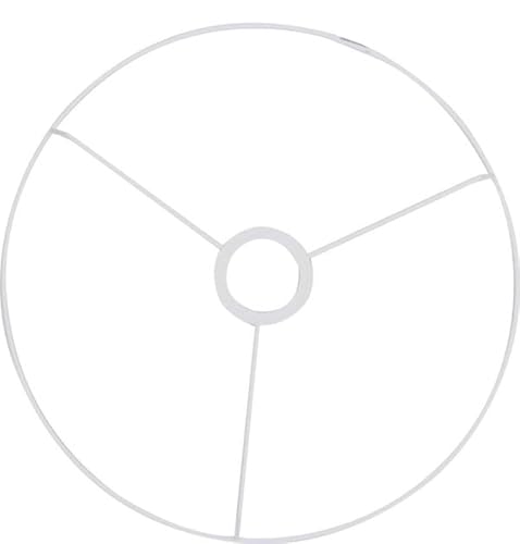 Telaio A Cerchio Per Abat-Jour, Con Anello Centrale, Diametro 25 Cm