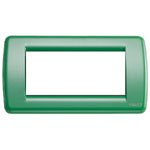 Vimar Serie Idea – Placca Rondo 4 Modulo Metallo Verde Salvia