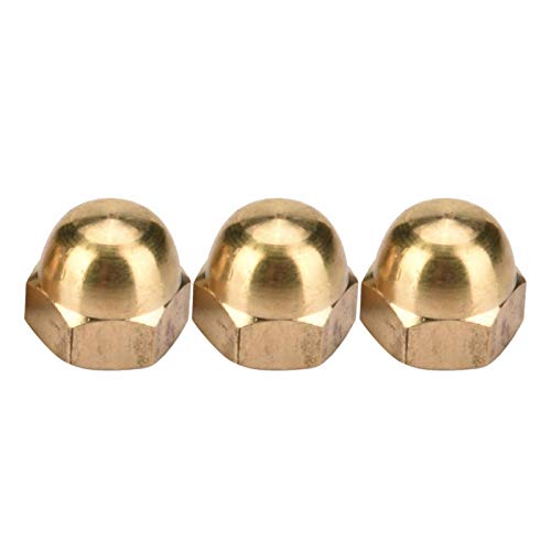 Dado Cieco Ottone Dado Esagonale Ghianda Alta Durezza M3-M12 Dado Cieco A Cupola 7 Tipi Dispositivi Di Fissaggio Per Veicoli Set Con Scatola(M8 10Pcs)