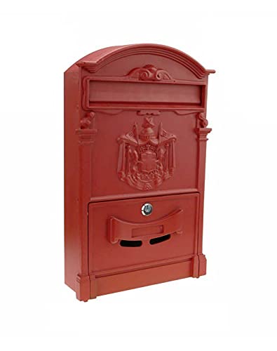 Kippen 10005Cr - Cassetta Postale Modello "Regius" Di Colore Rosso. Dimensioni: 410X90X260Mm.