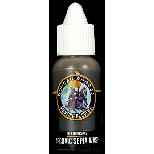 Duncan Rhodes Painting Academy Two Thin Coats Hobby Paints 15 Ml (Lavaggio Seppia Arcaica)
