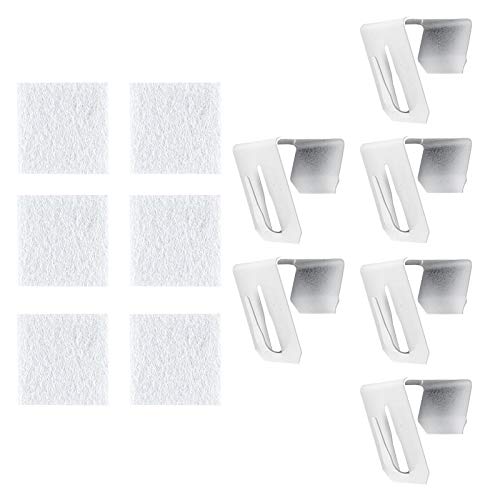 Ideen Mit Herz Ganci Decorativi Per Finestre E Porte, Design 5, 3,5 X 2 X 3 Cm, Bianco, 6 Pezzi