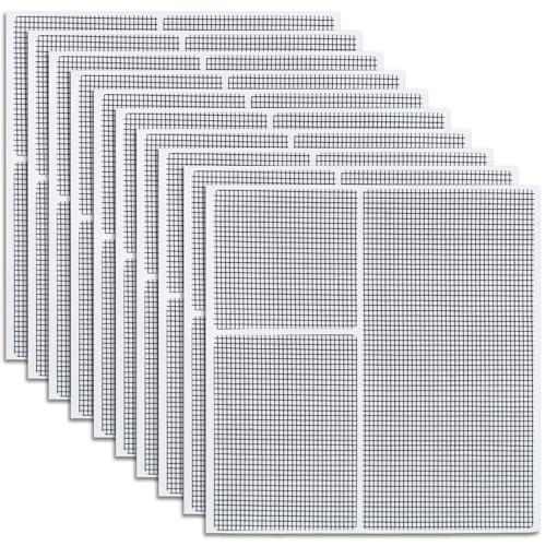 30 Pezzi Kit Riparazione Zanzariere,Toppa Zanzariera Aggiusta Zanzariera Toppe Per Zanzariere Nastro Di Riparazione Per Zanzariera Autoadesivo,Rete Ad