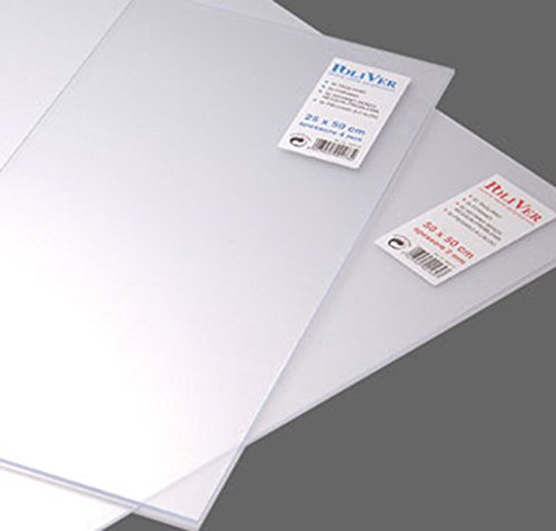 5 Pz Di Vetro Sintetico Trasp.Poliver 100X100X2,5