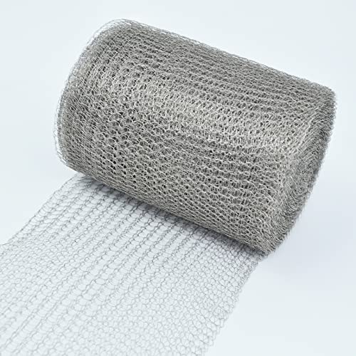 Yagjia Rete Metallica In Acciaio Inox, 12,7 Cm X 6 M, Rete Metallica A Maglia Fine, Maglia Stretta, Per Protezione Roditori, Riempitrici, Proteggere P