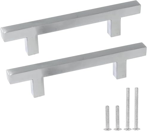 Canopus Premium Maniglie Cucina Argento 128 Mm, Set Di 10 Pezzi, In Acciaio Inossidabile, Maniglie Per Mobili Da Cucina, Maniglie Per Armadi, Kitchen 