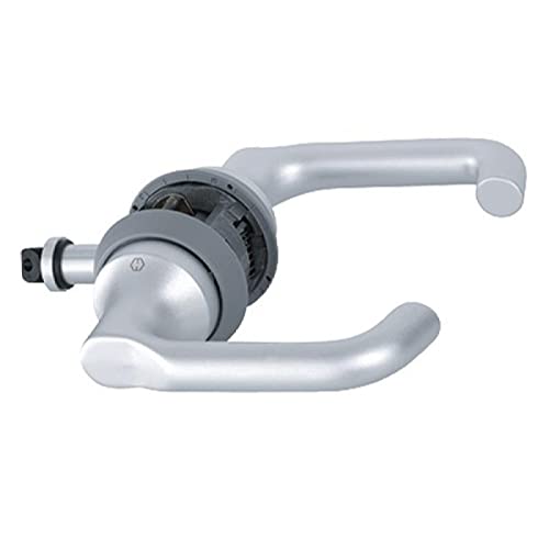 Maniglia In Alluminio Hcs Paris Porta Sovrapposizione A138S Argento Opaco - Hoppe Et Cie
