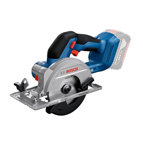 Bosch Professional 18V System Sega Circolare A Batteria Gks 18V-51 (Motore Brushless, Incl. 1 Lama (140 Mm), Guida Parallela, Senza Batteria/Caricabat
