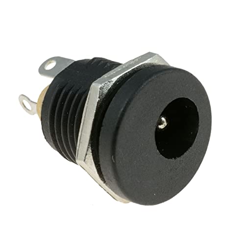 Spina Di Alimentazione Dc Bipolare Da Pannello, In Plastica - 5,5X2,5Mm
