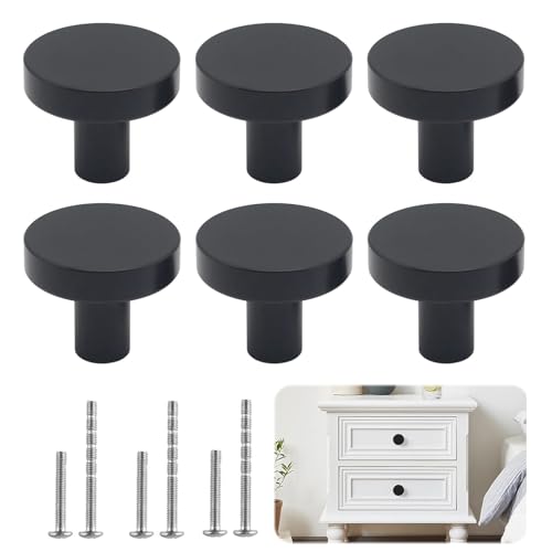 Misfun 6 Pezzi Pomelli, Pomelli Per Mobili, Pomelli Cucina, Maniglie Per Mobili, Pomelli Per Cassetti, 30Mm, Pomelli Per Armadi, Per Porte Armadietti