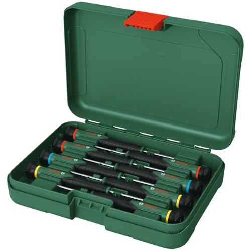 Bosch Set Di Cacciaviti Di Precisione 8 Pz. (Cacciaviti In Acciao Extraduro S2 Per Fai Da Te, Modellismo E Artigianato; Punta Di Precisione E Magnetic
