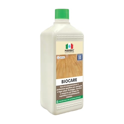 Marbec Biocare 1Lt Cera Protettiva E Nutritiva Per Pavimenti In Legno Oliati