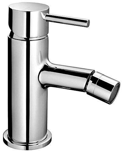 Rubinetto Miscelatore Bagno Mimo Per Bidet Senza Piletta Di Scarico Cromo Lucido