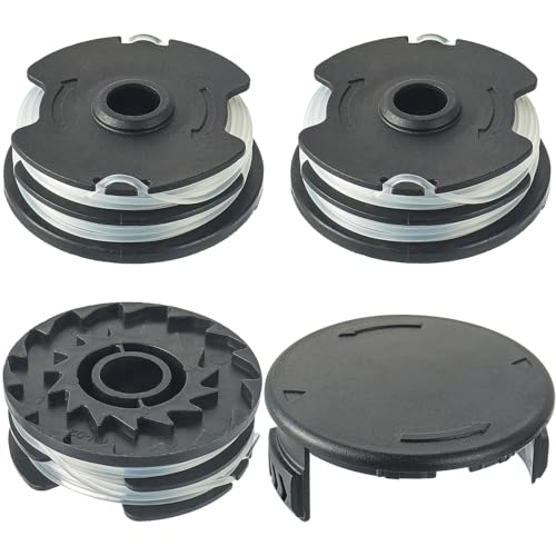 Eplzon Bobina Di Filo Di Ricambio, Per Decespugliatore Lidl Parkside, Per Prt 550 A1, A3; Prta 20-Li A1, B2, C3 Bobina Di Ricambio (3 Bobine + 1 Tappi