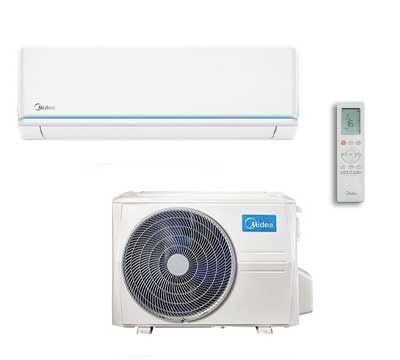 Climatizzatore Condizionatore Midea Inverter Serie Evolution 9000 Btu Msagxbu-09Hrdn8 R-32 Wifi Optional Classe A++/A+ Mono Split Unità Interna + Unit