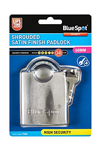 Blue Spot Tools 77046 - Lucchetto Con Finitura Satinata, 60 Mm