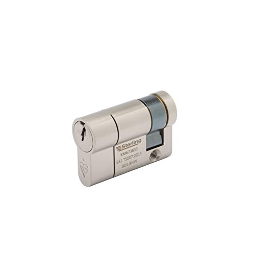 Sterling Esn1150 Ts007 Bs1 - Cilindro Per Porta Euro, In Nichel Satinato