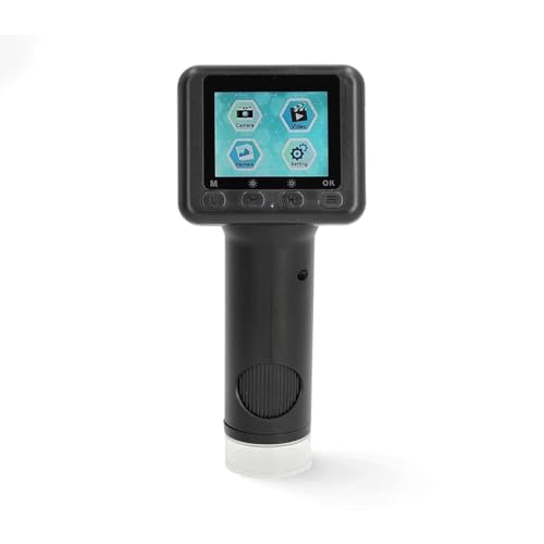 Microscope Camera – Durata Massima Della Batteria: 5 Ore – Microfono Integrato – 1080P – Fino A 48 Mp – Schermo Da 2" – Nero