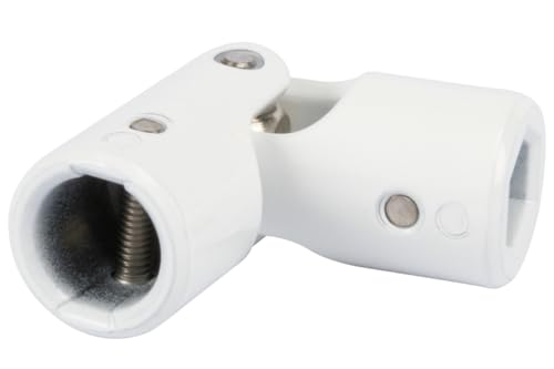 Schellenberg 11109 Giunto Cardanico Per Manovella Per Tapparelle, Esagonali 10 Mm E Per Aste Tonde Con Diametro 13 Mm, Bianco, 10-13 Mm