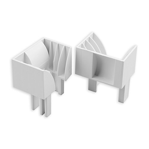 Diwaro Rf 4049 Rf 7049 Imbuto Di Ingresso Per Guida Di Tapparelle In Plastica, Colore Bianco