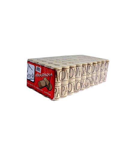Tappo Sughero Vera Spagna Pz.100 24X40 Xtra [Xtra Bianco ]