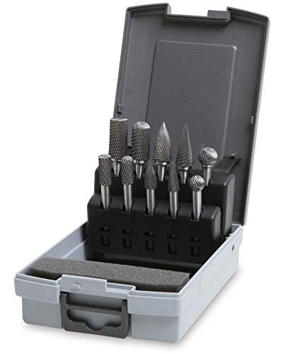 Beta 426Md/Sp10 - Serie Di 10 Lime Rotative In Metallo Duro Per Acciaio E Acciaio Inox