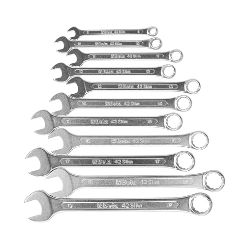 Beta 42Slim/S11 - Serie Di 11 Chiavi Combinate A Testa Ribassata