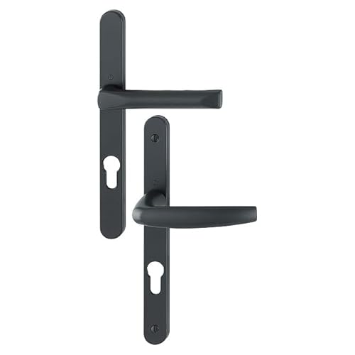 Set Porta Finestra Piastra Stretta Atlanta 113Kh/300Lmsgl/1530 Hoppe Nero Opaco Chiave I Entr.70 - Ep.78-87 - 3597640