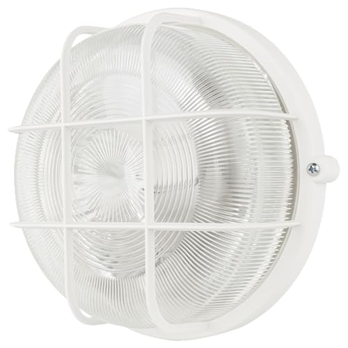 Rev Lampada A Led Per Ambienti Umidi, Rotonda, Ip44, 7 W, 600 Lm, 3000 K, Ideale Come Lampada Da Parete O Da Soffitto, Lampada Da Officina, Cantina, B