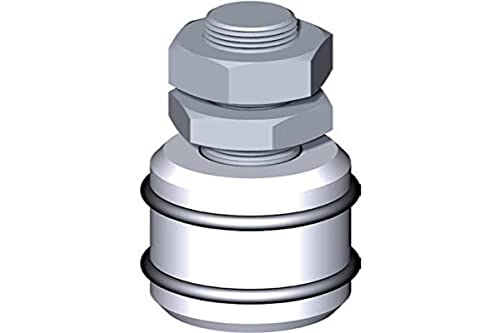 Oliva Di Guida Cilindrica In Nylon Ø 30 H40 M14 + 2 Guarnizioni O-Ring Ø 33