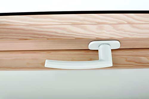 Originale Maniglia Per Finestre Roto | Maniglia Per Finestra Per Finestre Da Tetto Delle Serie R6 E R8 In Legno | Bianco