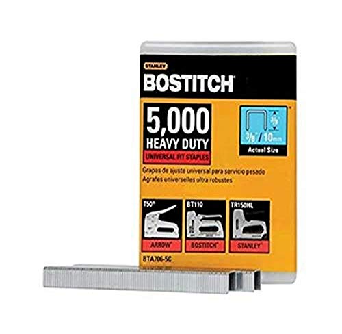 Bostitch Bta706 – 5 C Heavy Duty Construction Staples, 3/8 X 2/12,7 Cm, 5000-Pack