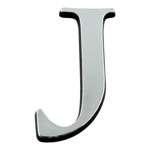 'Novap – Caractere Adesiva In Rilievo J Altezza 25 Mm – Argento