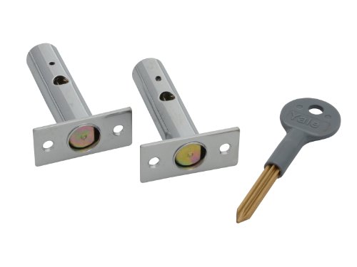 Yale Yalp2Pm444Ch Blocco Di Sicurezza, Finitura Cromata, Confezione Da 2