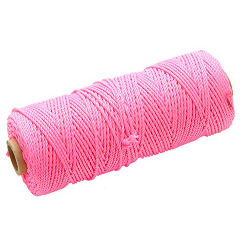 Faithfull - Matassa Di Filo In Nylon Intrecciato, 105 M, Colore: Rosa