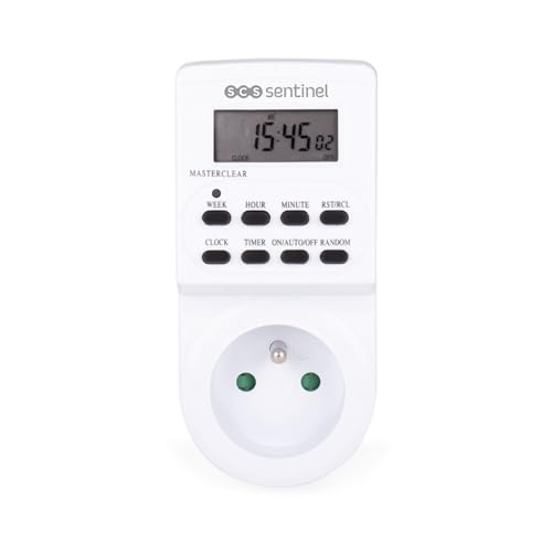 Scs Sentinel - Hcn0081 - Presa Elettronica Settimanale Programmabile Da Interno A 230V - Carico Massimo 16A O 3600W